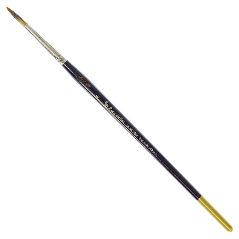 قلم مو سرگرد دسته بلند سری 3000 پارس آرتیست06