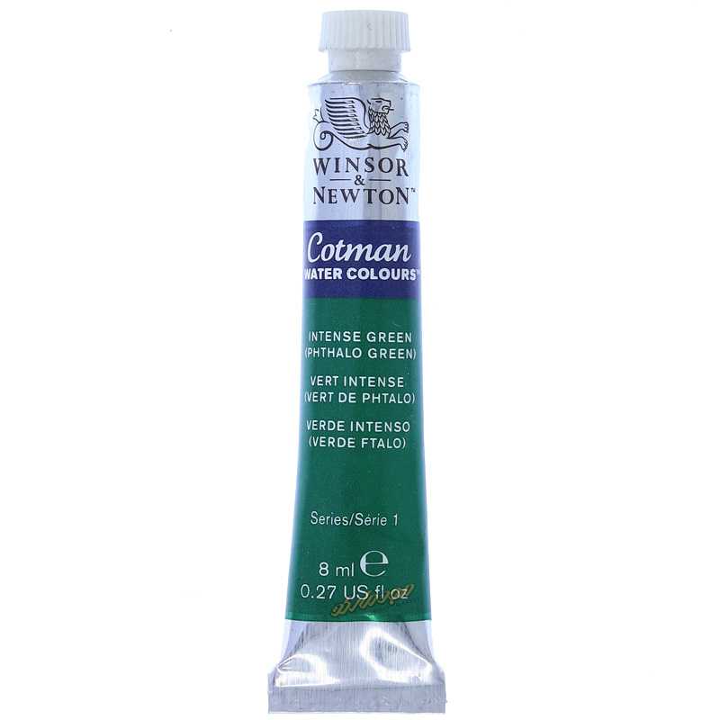 آبرنگ تیوپی سبز (Intense Green) کد 329 وینزور WINSOR