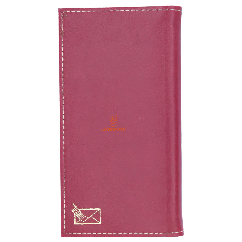 دفتر تلفن جلد سخت زرشکی صالح