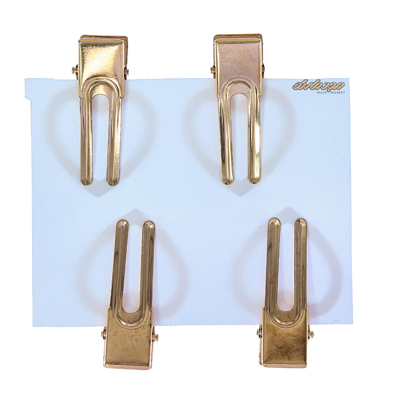 گیره فلزی 4 عددی رزین طرح قلب (2)