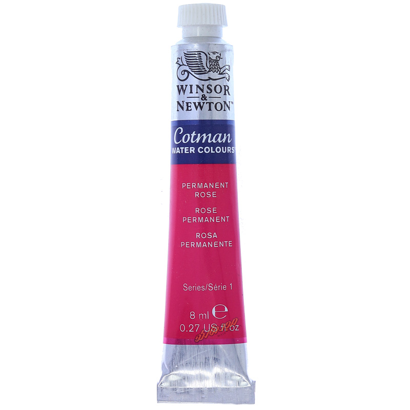 آبرنگ تیوپی سرخابی روشن (Permanent Rose) کد 502 وینزور WINSOR