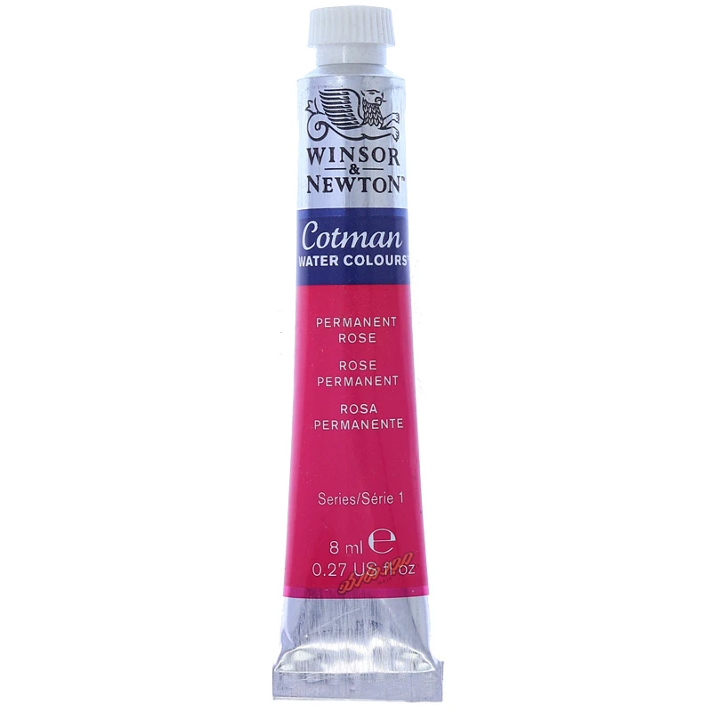 آبرنگ تیوپی سرخابی روشن (Permanent Rose) کد 502 وینزور WINSOR (2)