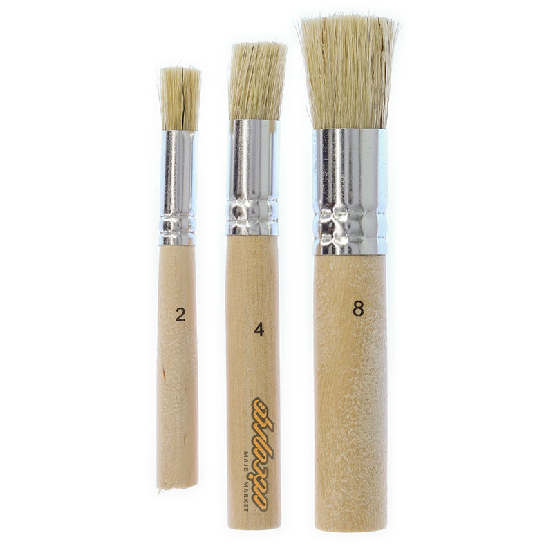 ست قلم مو استنسیل دسته کوتاه (4)