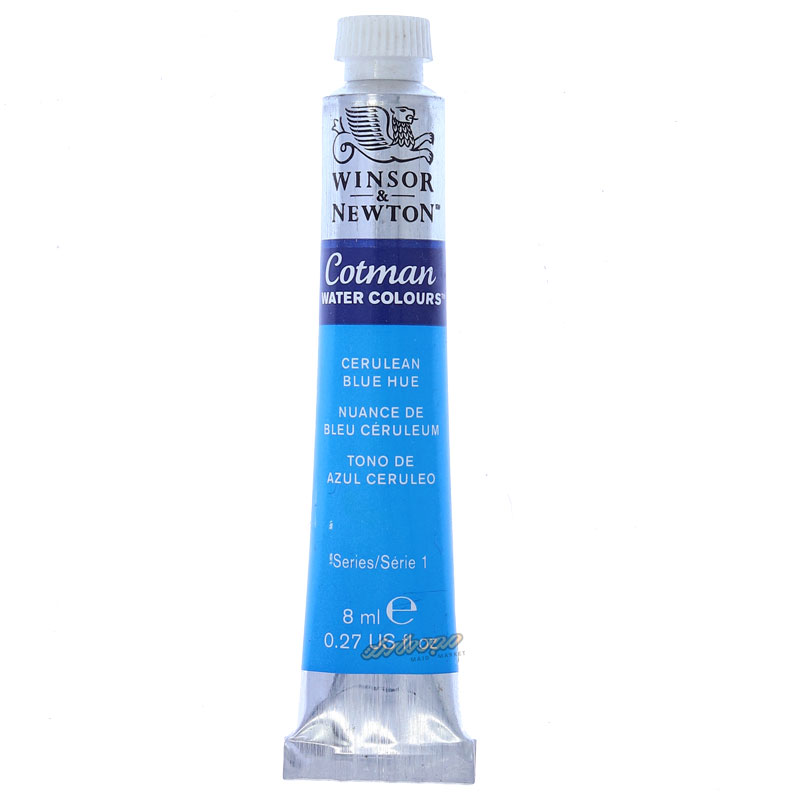 آبرنگ تیوپی آبی روشن (Cerulean Blue Hue) کد 139 وینزور WINSOR