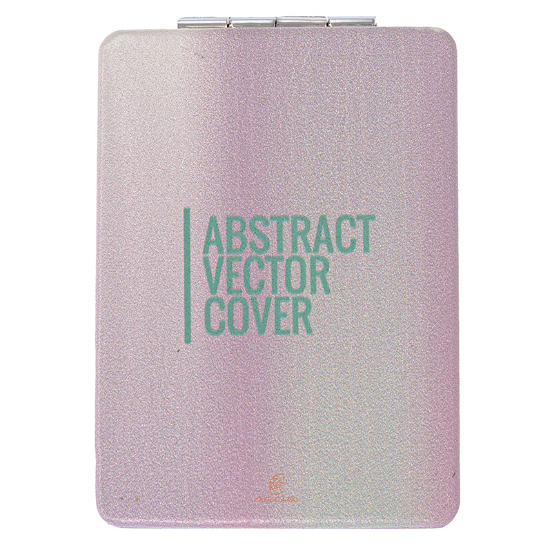 آینه مستطیلی جیبی (آرایشی) فانتزی طرح انگلیسی سبز 405