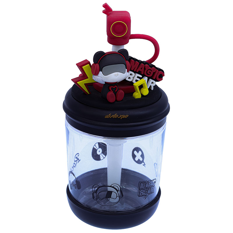 قمقمه مشکی طرح موزیکال MAGIC BEAR
