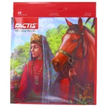 مداد رنگی 48 رنگ جعبه مقوایی طرح دختر و اسب فکتیس FACTIS (2)