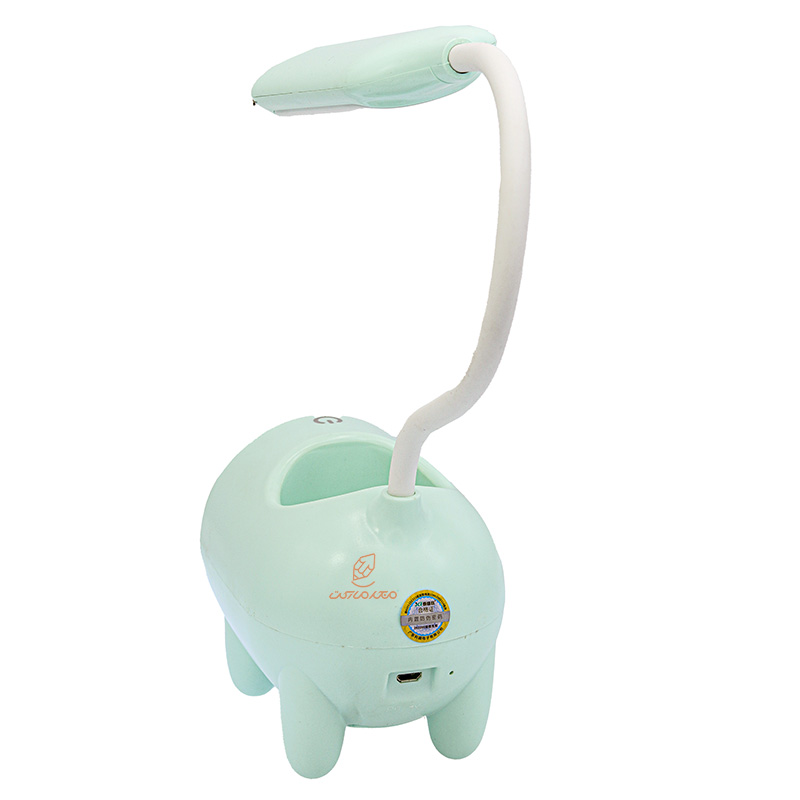 چراغ مطالعه رومیزی طرح خوک فیروزه ای TGX788 (3)