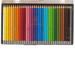 مداد رنگی 36 رنگ جعبه فلزی تخت طرح آفتابگردان لوکی LOOKY (4)