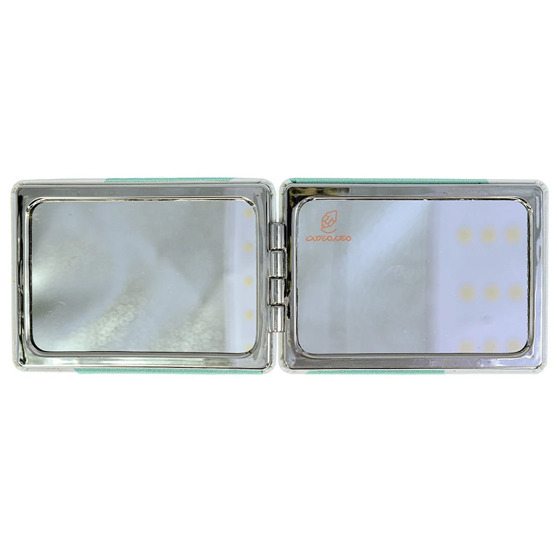 آینه مستطیلی جیبی (آرایشی) فانتزی طرح برجسته بستنی سبز 095 (4)