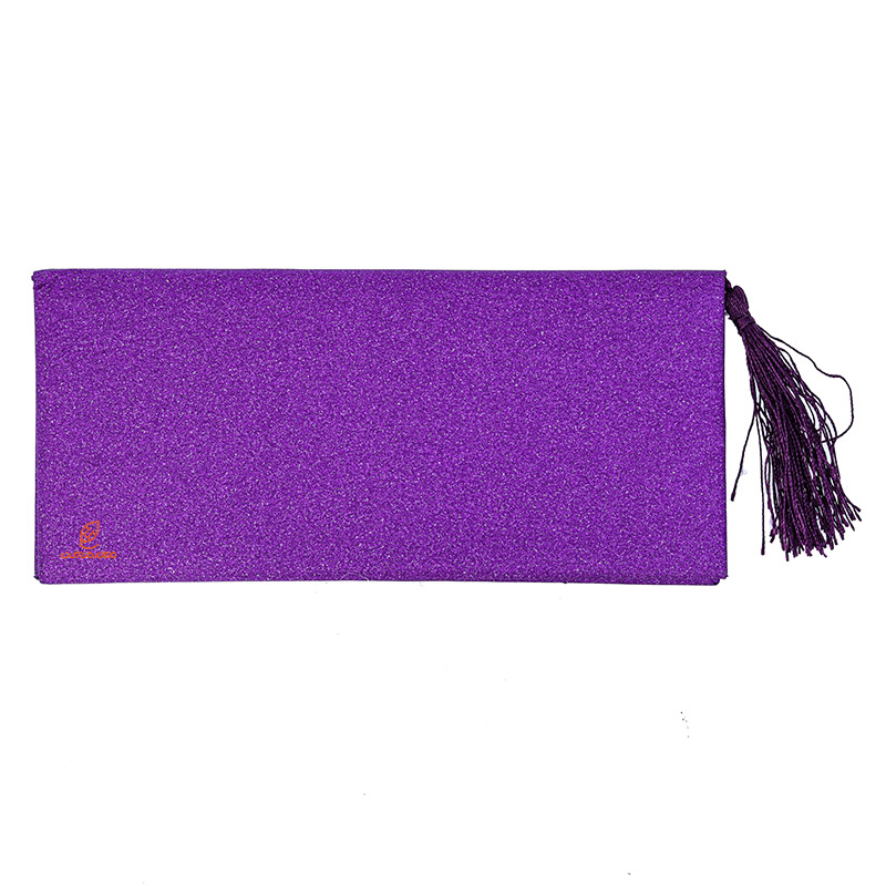 پاکت پول اکلیلی منگوله دار بنفش