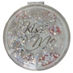 آینه گرد جیبی (آرایشی) فانتزی آکواریومی طرح kiss me (4)