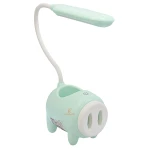 چراغ مطالعه رومیزی طرح خوک فیروزه ای TGX788 (2)