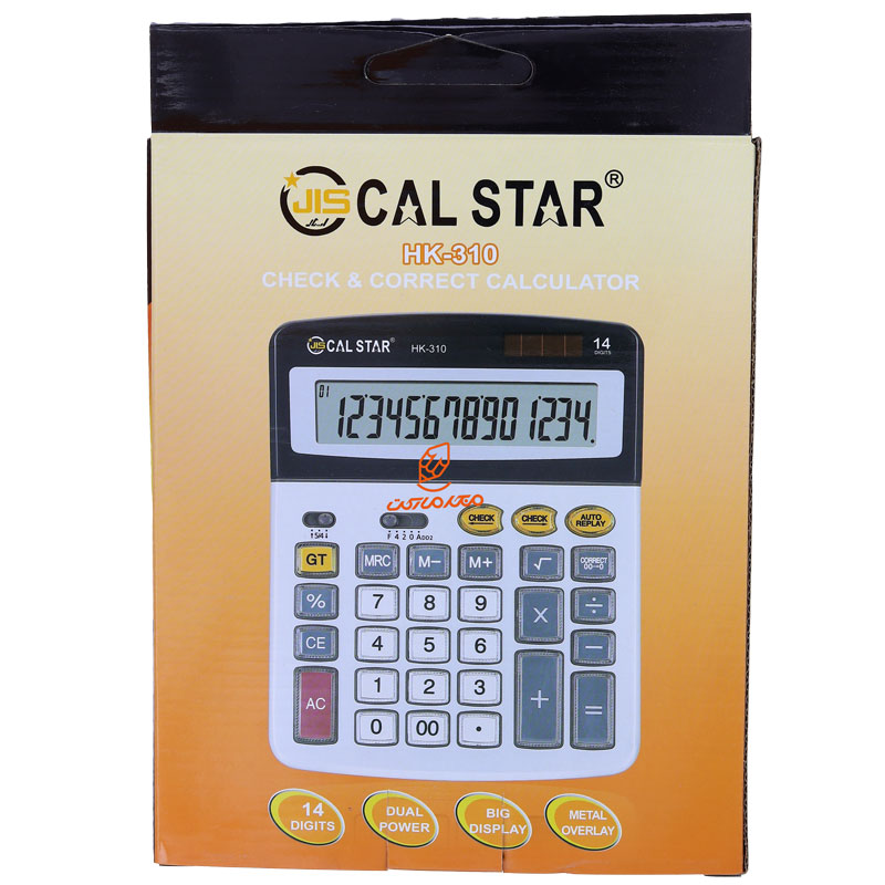 ماشین حساب رومیزی 14 رقم مدل HK-310 کال استار CAL STAR (4)