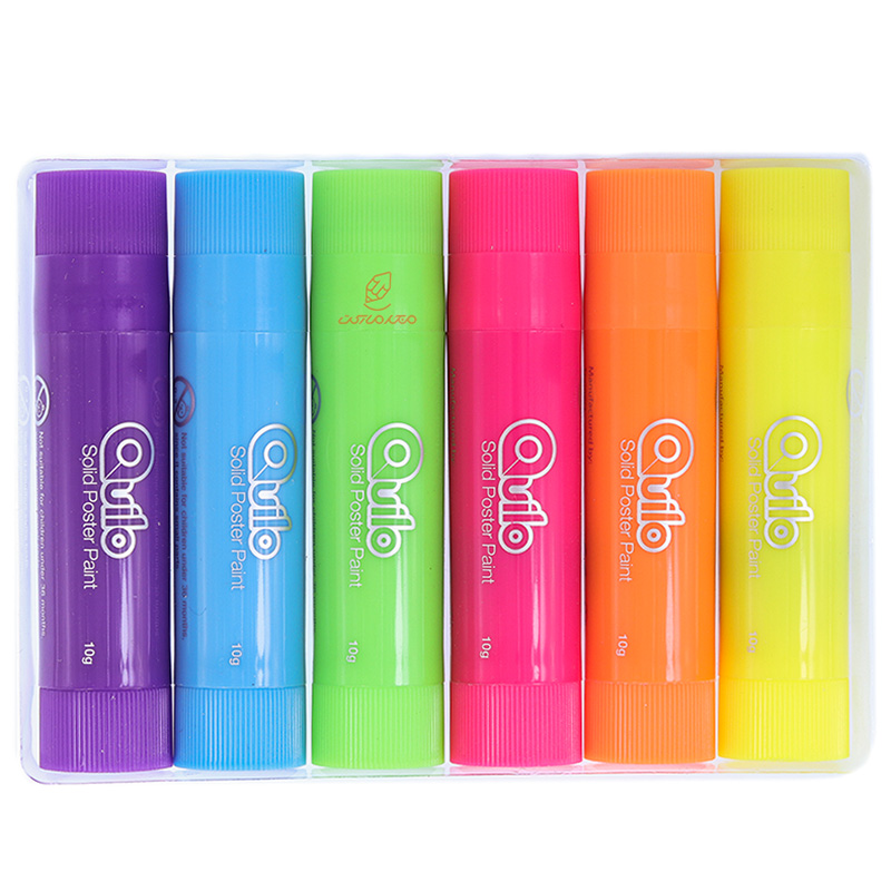 گواش جامد 6 رنگ فلورسنت کویلو QUILO (3)