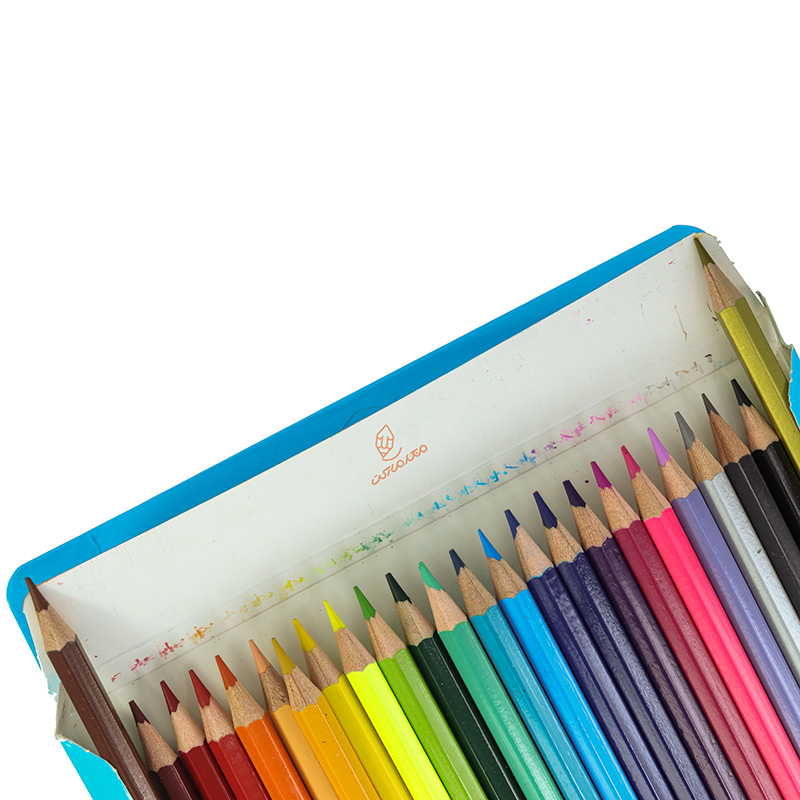 مداد رنگی 24 رنگ جعبه مقوایی طرح معبد ووک WOKE (5)