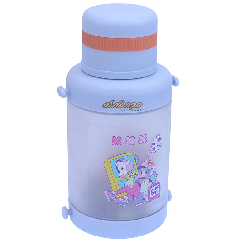 قمقمه آبی طرح بطری کد 696 (2)