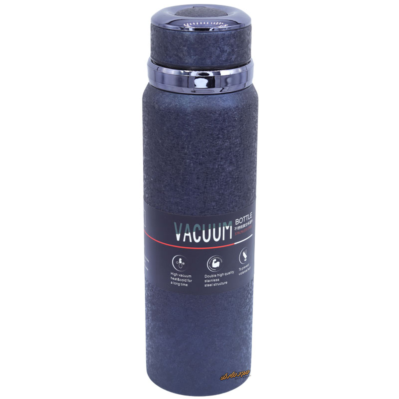 فلاسک طرح چرم سرمه ای DIWANGXIN SUS 304