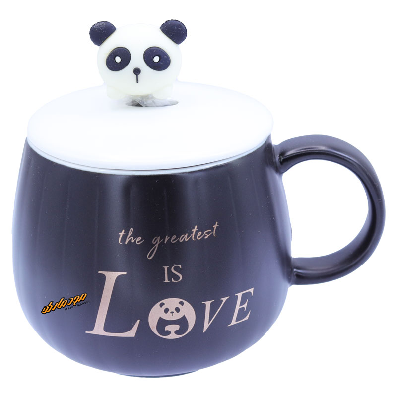 ماگ فانتزی مشکی طرح LOVE