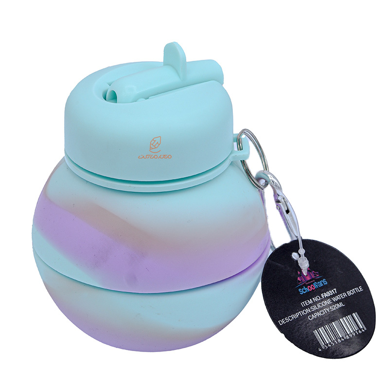 قمقمه تاشو سیلیکونی طرح یونی کورن کد 9317 SCHOOLFANS (5)