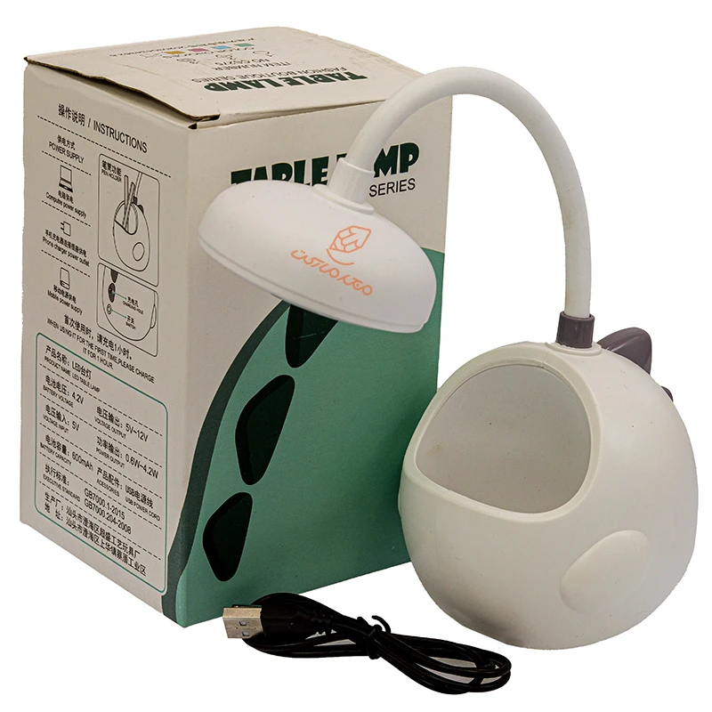 چراغ مطالعه رومیزی طرح دایناسور سفید CS275 (1)