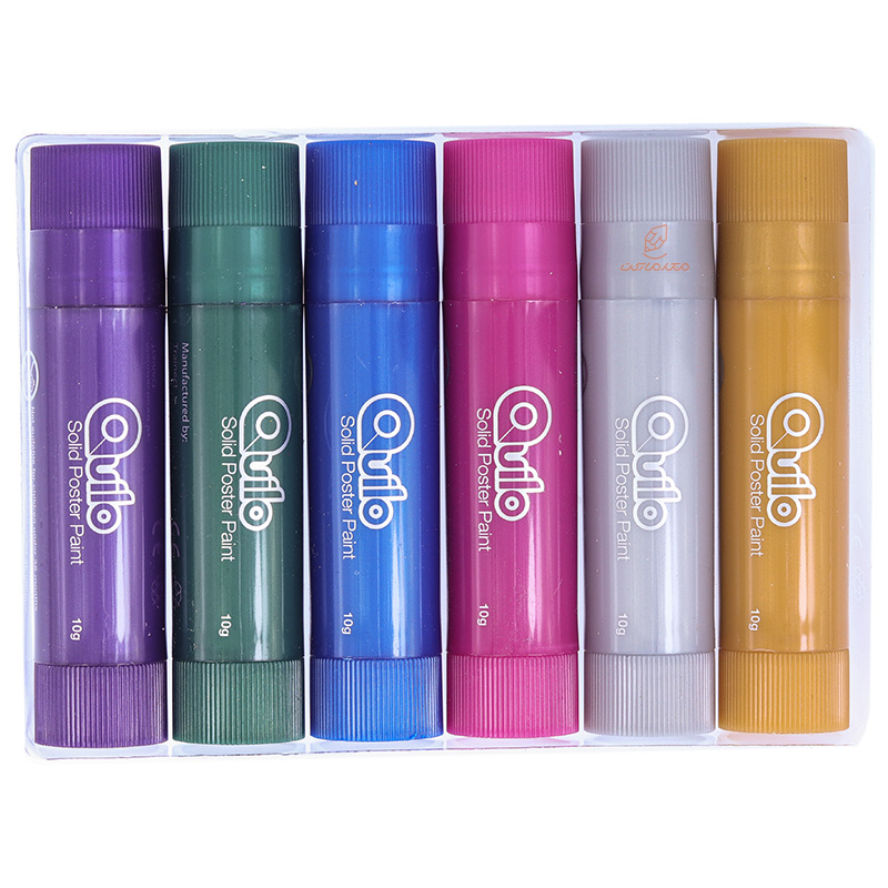 گواش جامد 6 رنگ متالیک کویلو QUILO (3)