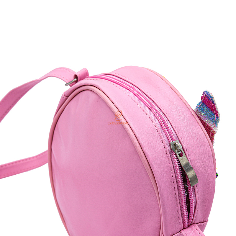 کیف یونی کورن پولک دار صورتی (3)