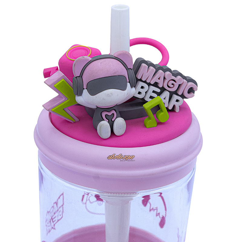 قمقمه صورتی طرح موزیکال MAGIC BEAR (4)