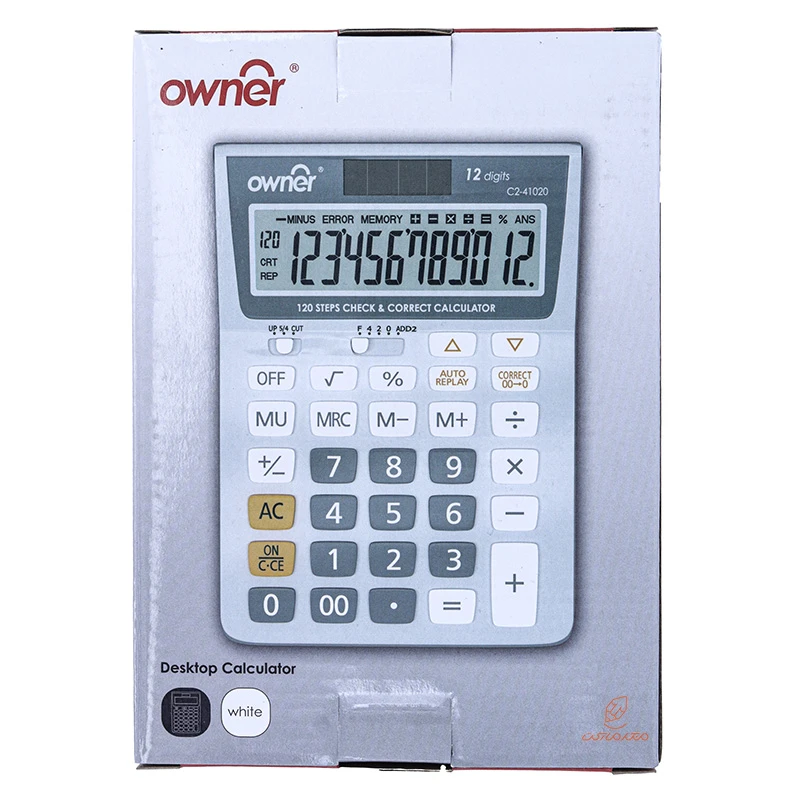 ماشین حساب رومیزی 12 رقم مدل 41020 اونر OWNER (1)