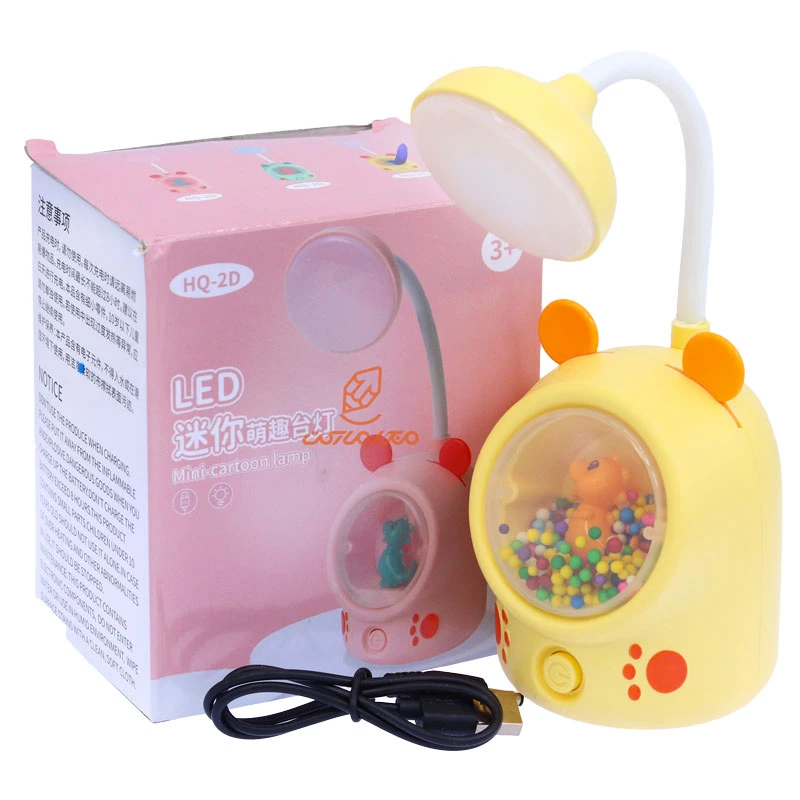 چراغ مطالعه رومیزی HQ2D زرد طرح گربه (1)