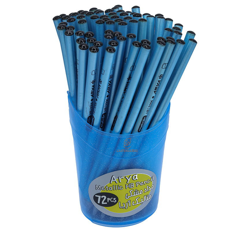 مداد مشکی لیوانی 72 عددی آبی آریا ARYA (1)