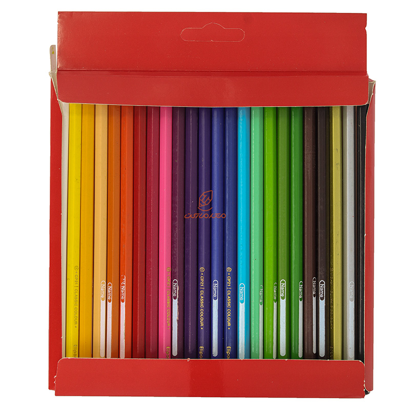 مداد رنگی 24 رنگ جعبه مقوایی طرح روباه الیپون ELIPON (5)