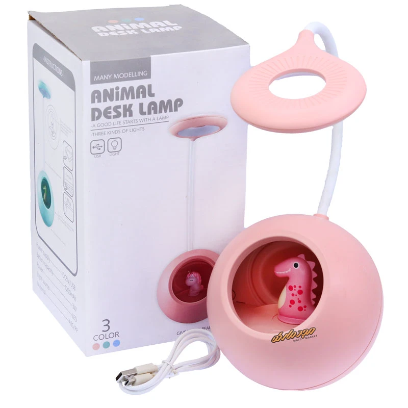چراغ مطالعه رومیزی طرح یونی کورن گلبهی 1104 (1)