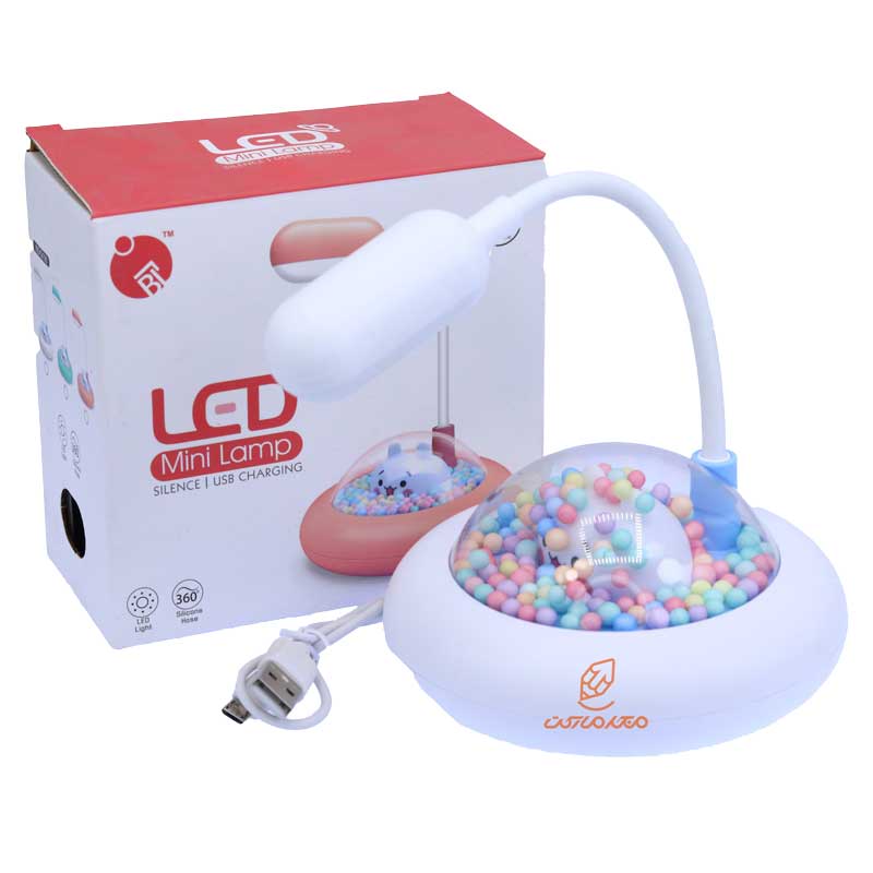 چراغ مطالعه رومیزی Q108 سفید طرح سفینه فانتزی (1)