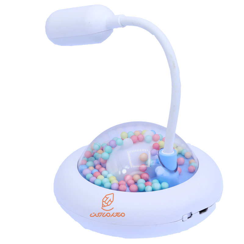 چراغ مطالعه رومیزی Q108 سفید طرح سفینه فانتزی (3)