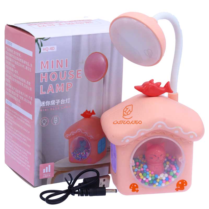 چراغ مطالعه رومیزی HQ4D گلبهی طرح کلبه (2)