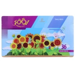 مداد رنگی 36 رنگ جعبه فلزی تخت طرح آفتابگردان لوکی LOOKY (2)