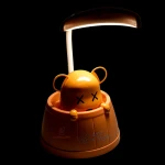 چراغ مطالعه رومیزی طرح خرس نارنجی HD3401 (3)