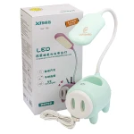 چراغ مطالعه رومیزی طرح خوک فیروزه ای TGX788 (1)