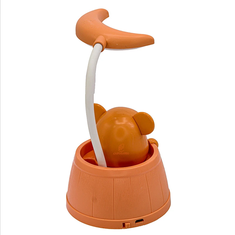 چراغ مطالعه رومیزی طرح خرس نارنجی HD3401 (2)