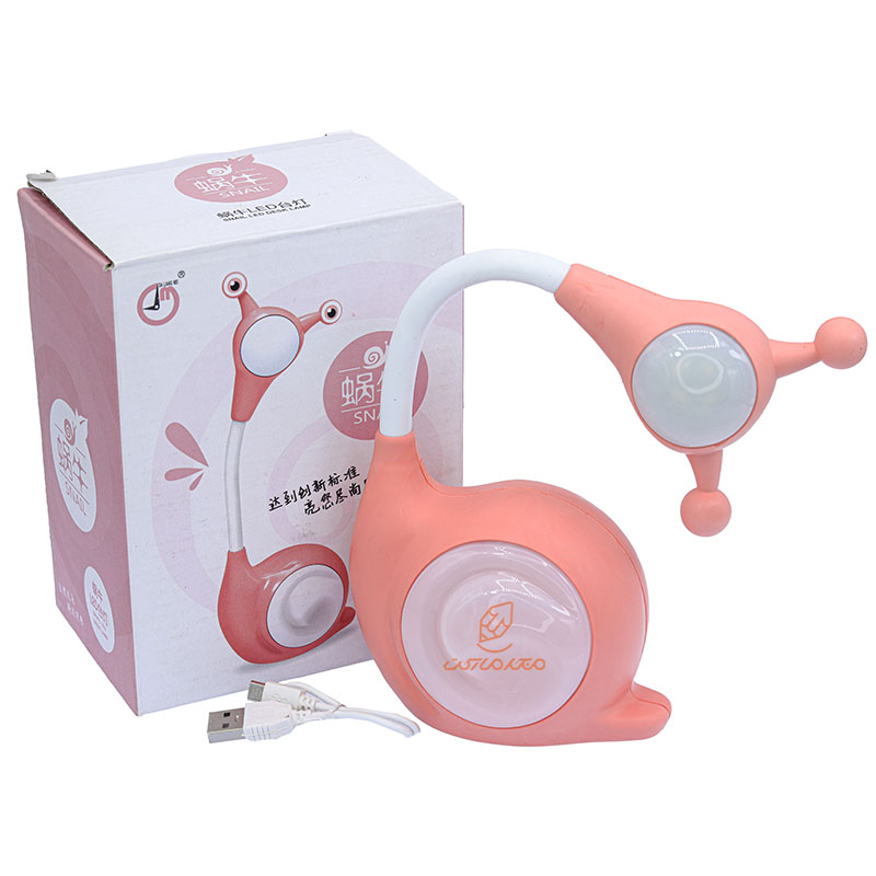 چراغ مطالعه رومیزی DM5060 نارنجی طرح حلزون (1)