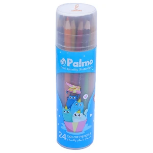 مداد رنگی 24 رنگ لوله ای طرح گربه پالمو PALMO