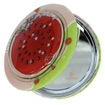 آینه گرد جیبی (آرایشی) فانتزی طرح برجسته هندوانه 055 (3)