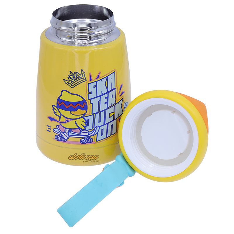 فلاسک زرد طرح جوجه نقاب دار کد 640 STAR FACE (1)