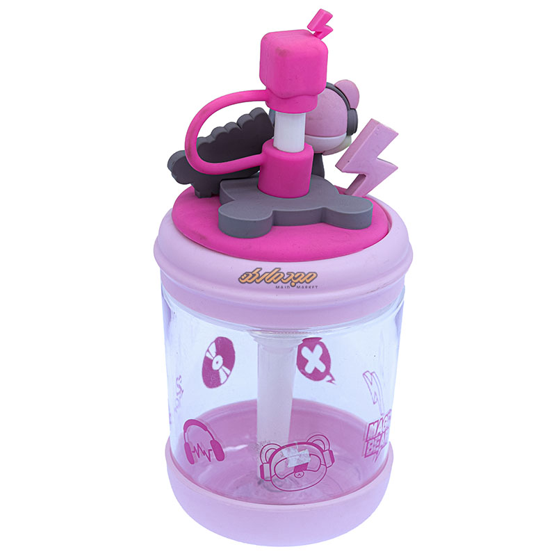 قمقمه صورتی طرح موزیکال MAGIC BEAR (3)