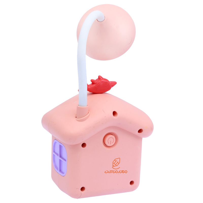 چراغ مطالعه رومیزی HQ4D گلبهی طرح کلبه (1)