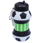 قمقمه تاشو سیلیکونی طرح فوتبال کد 9314 SCHOOLFANS (1)