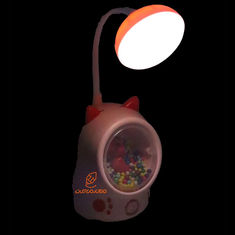 چراغ مطالعه رومیزی HQ2D گلبهی طرح گربه (4)