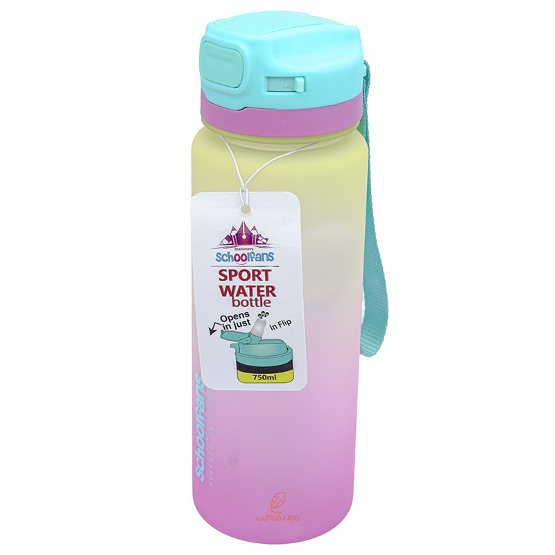 قمقمه کاور دار رنگین کمانی زرد کد 9351 اسکول فنس schoolfans (3)