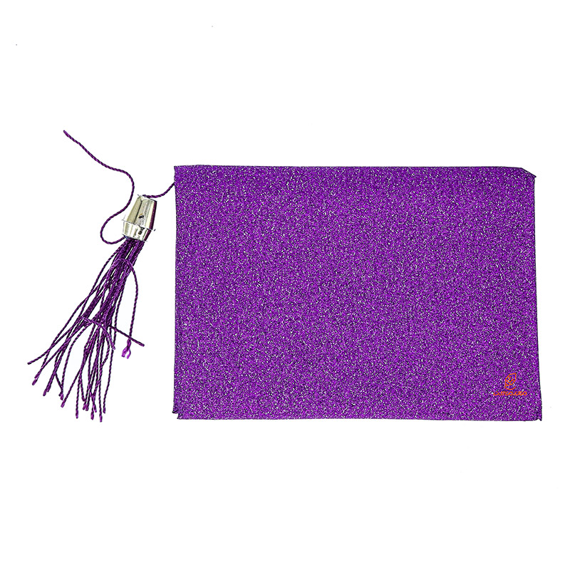 پاکت سکه اکلیلی منگوله دار بنفش